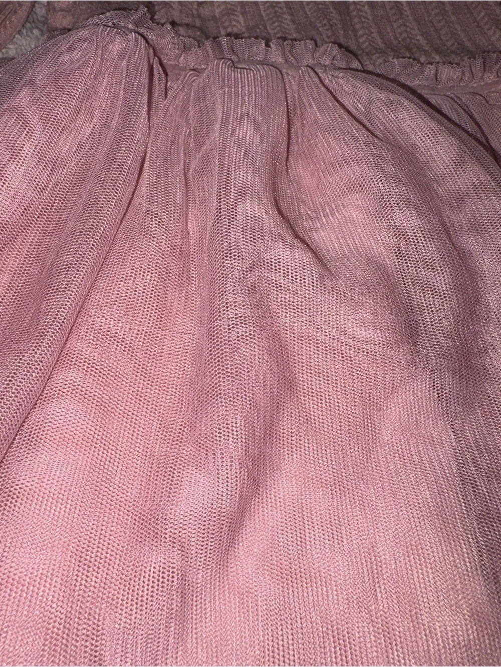 Cat & Jack Dusty Rose Long Sleeve Tulle Dress Toddler Girl 3T